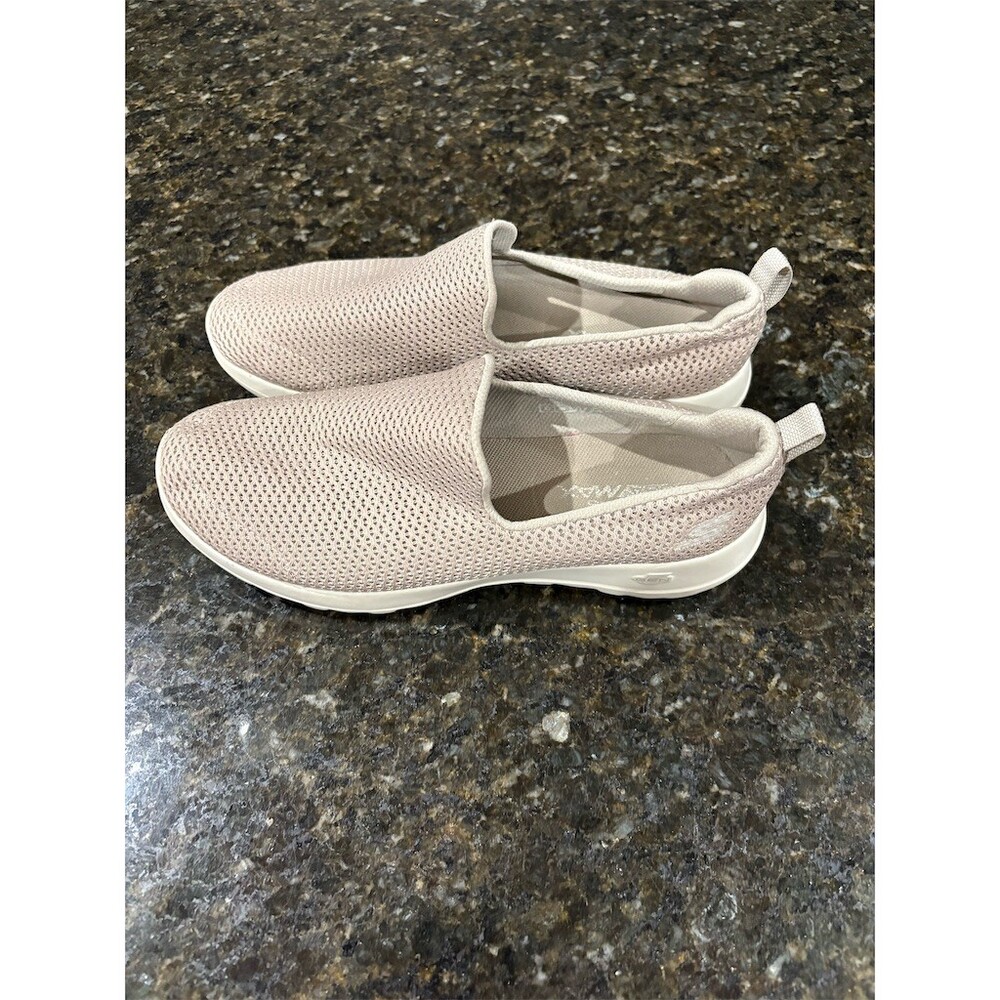 Skechers GO WALK Joy Women's Slip-On Walking Shoes Beige Size 7.5 - Picture 2 of 8